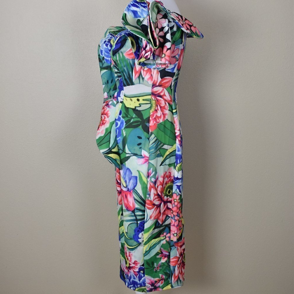 CQ by CQ Floral Ruffle Sheath Dress - Picture 4 of 8